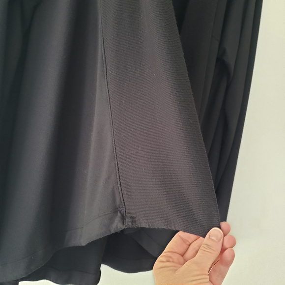 Athleta Cardigan Sweater Wrap Women Large Black Athleisure Yoga Ballet Comfy - Picture 2 of 7